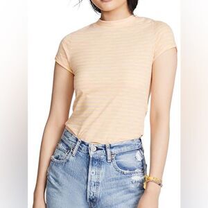 🆕 NWT Free People We The Free Striped Tee Size L